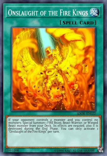 Onslaught of the Fire Kings - Yu-Gi-Oh! Card - Format Library