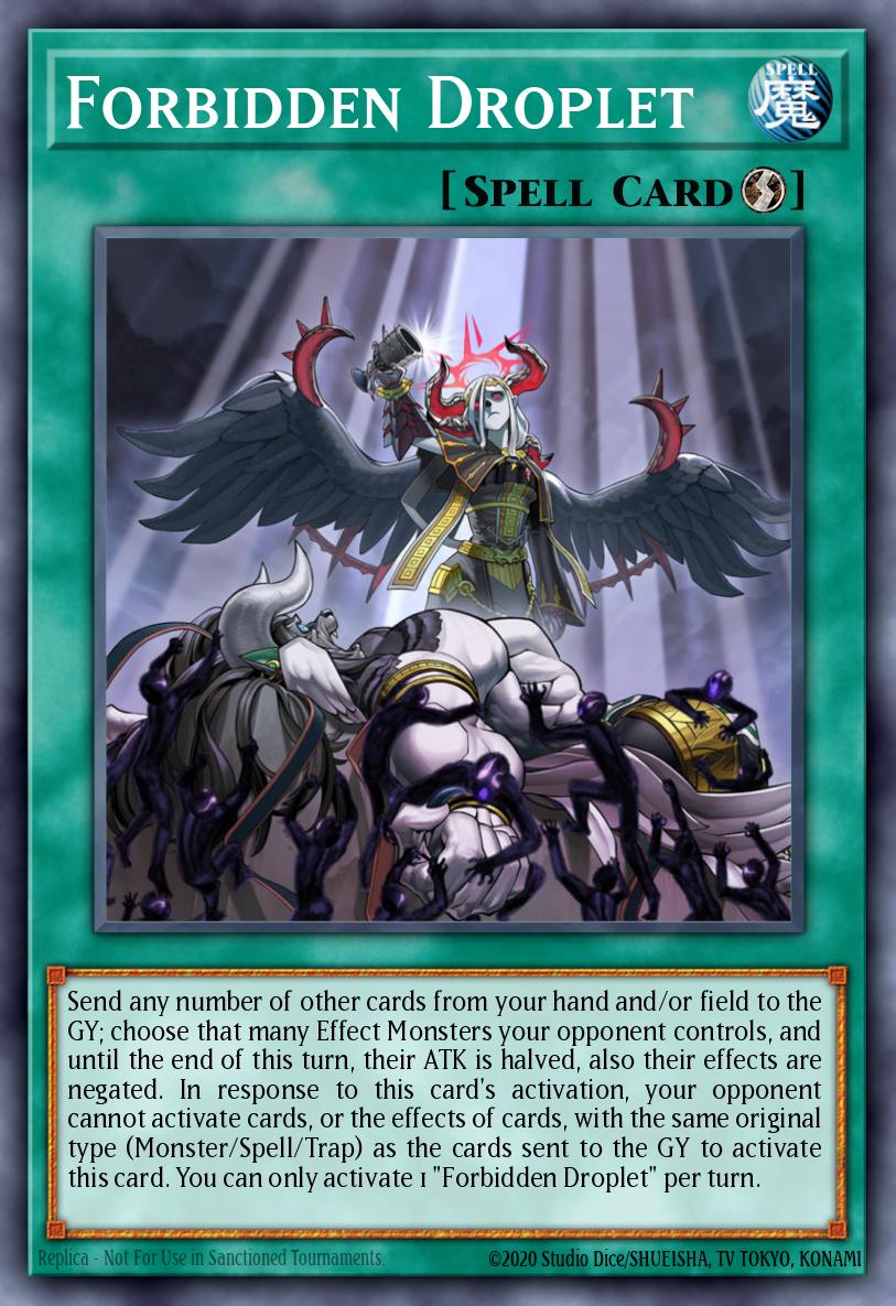 yugioh forbidden spell cards Yu-Gi-Oh! - Cursed Seal of The (CP05-EN019) - Champion Pack Game 5 - Promo Edition but its effects are negated Forbidden Droplet - Yu-Gi-Oh! Review