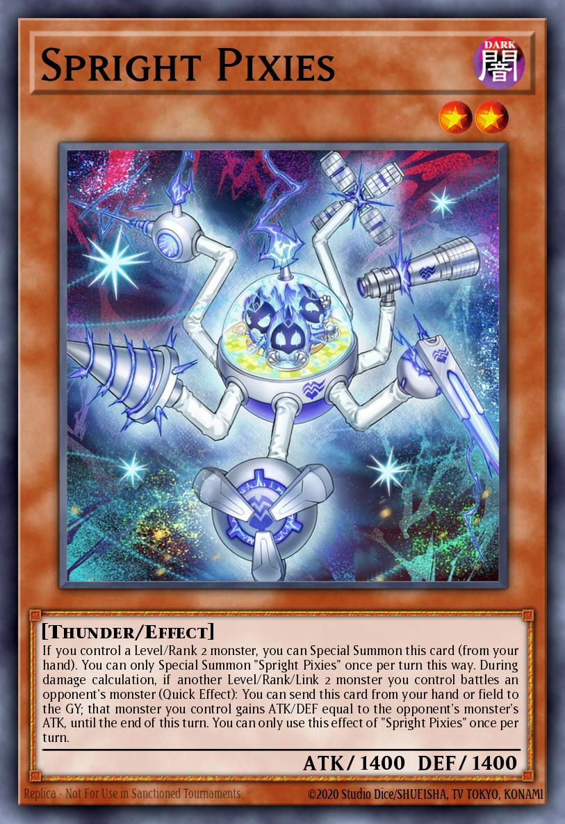 spright yugioh cards Elf [POTE-EN049] Ultra Rare – Galaxy Games LLC You can only Special Summon with Spright Jet once per turn this way Spright Card List(All Cards) |