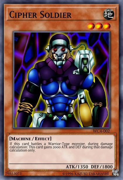 yugioh cipher cards Yu-Gi-Oh Ultra Rare CARD: WING - DRL3-EN028 - 1st Edition You can add 1 Cipher Spell/Trap Card from your Deck to your hand Cipher Soldier - Yu-Gi-Oh! Card