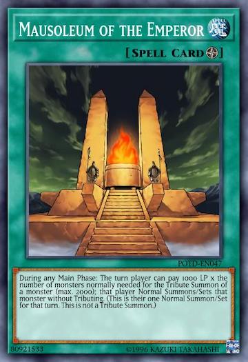 emperor of lightning yugioh card [WCPS-EN702] Ultra Rare Mausoleum of the Emperor -