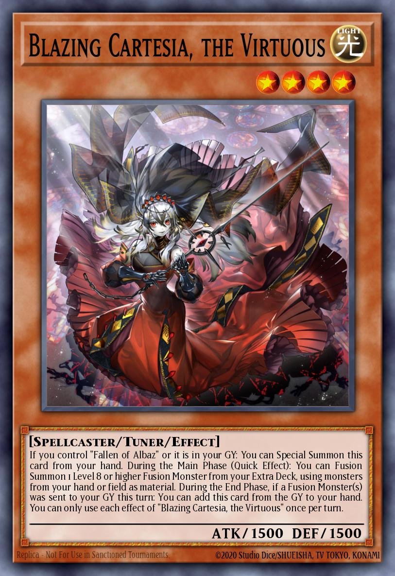 Blazing Cartesia, the Virtuous - Yu-Gi-Oh! Card - Format Library
